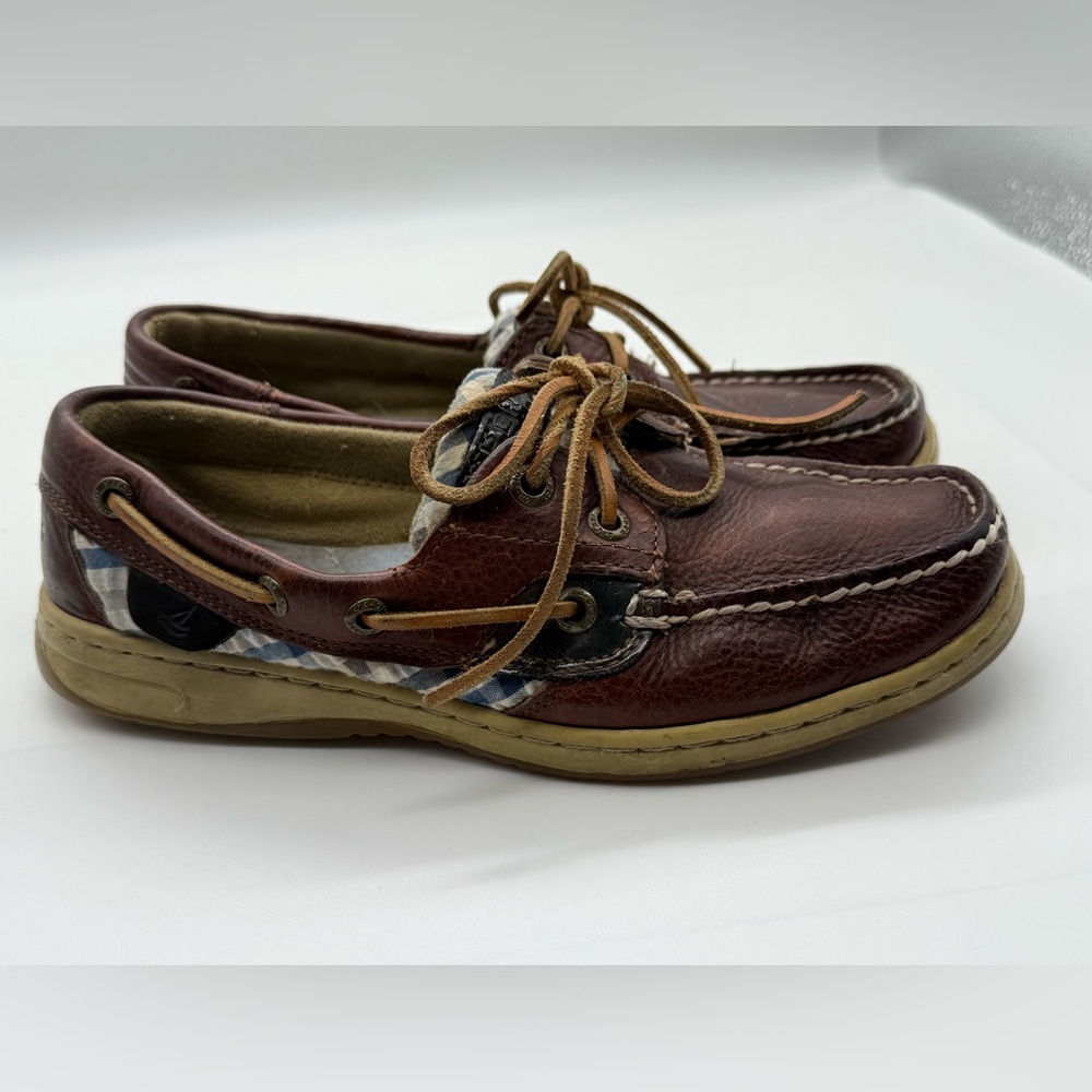 Sperry Authentic Vintage Original Boat Shoe Brown Leather Men's 6.5 Women's 8